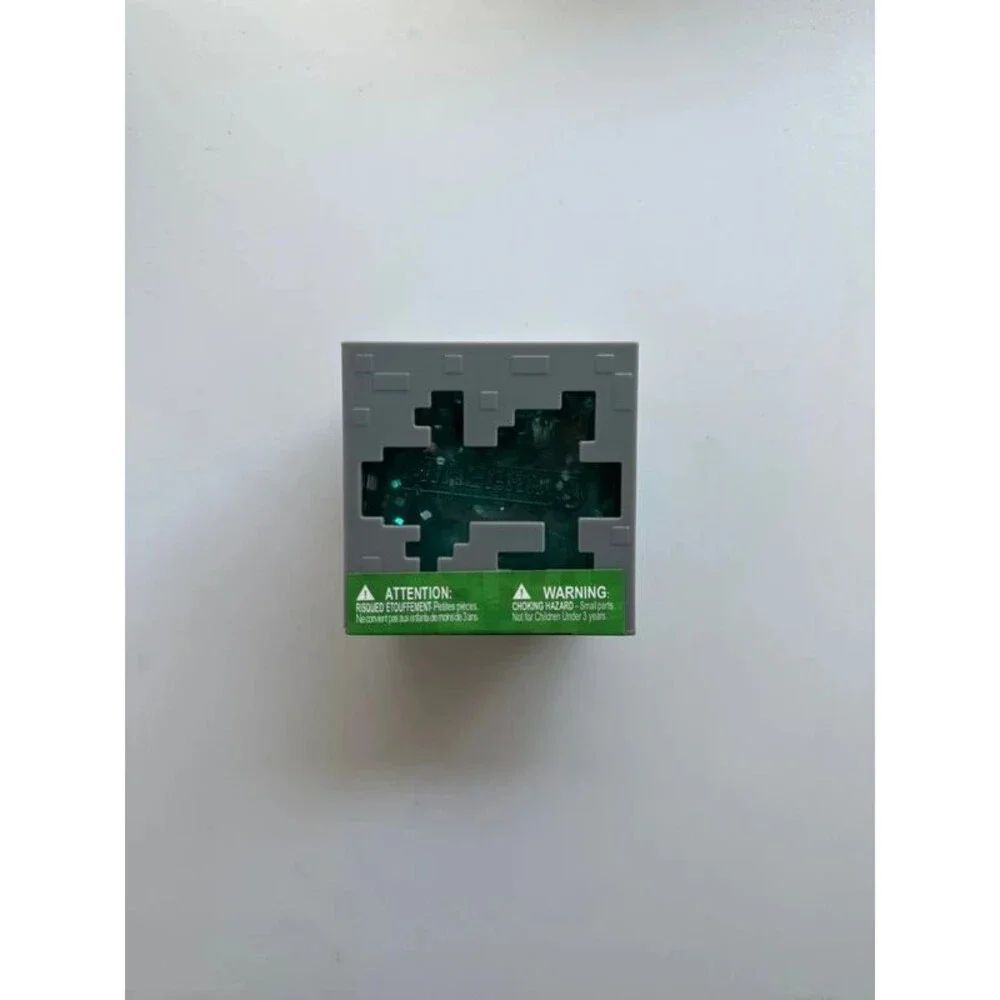 Minecraft Jelly Cube in Teal Blue/Green - New Squishy Squeeze Sensory Fidget Toy